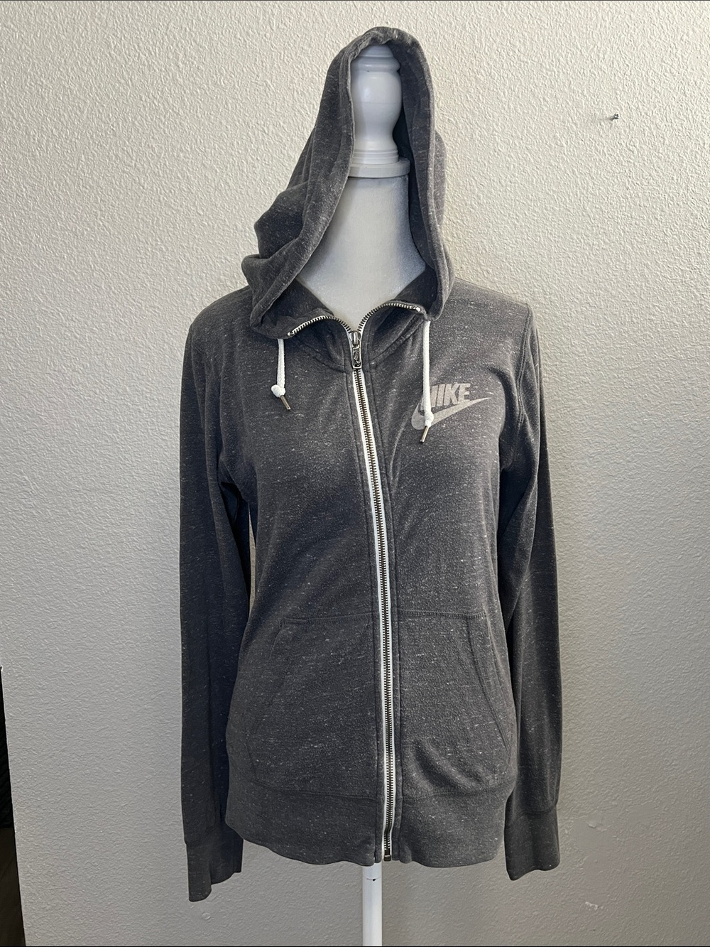 Nike Gym Vintage Hoodie Gray Size Small